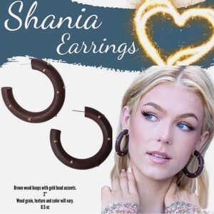 $10/2 for $15 PLUNDER “SHANIA” HOOP EARRINGS - BRAND NEW!